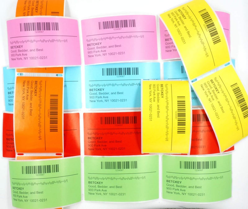 BETCKEY - Compatible DYMO 30256 (2-5/16" x 4") Replacement Shipping Labels - Compatible with Rollo, DYMO Labelwriter 450, 4XL & Zebra Desktop Printers[300 Labels, Yellow] - Image 2